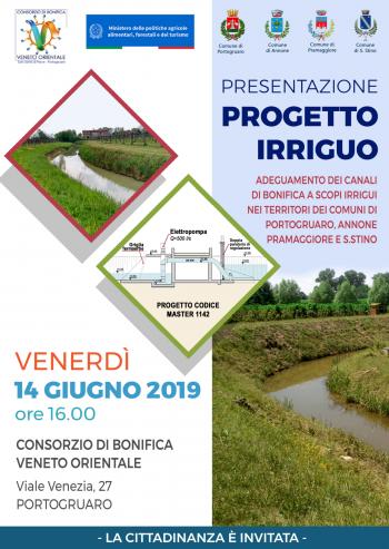 Locandina Progetto Irriguo 1142 PORTOGRUARO 1