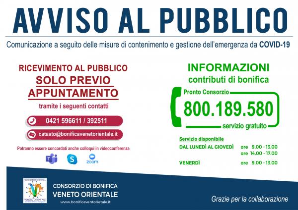 Avviso al Pubblico 2020