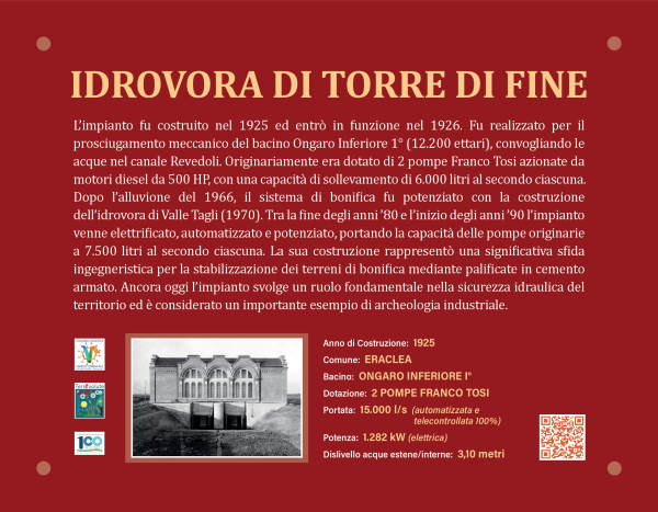 targa idrovora torre di fine