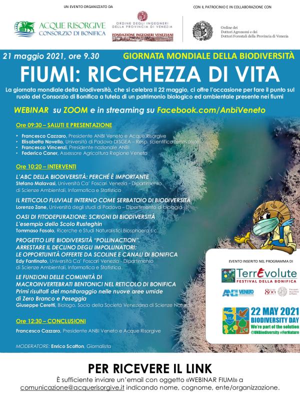 Webinar 21 maggio 2021 Fiumi ricchezza di vita